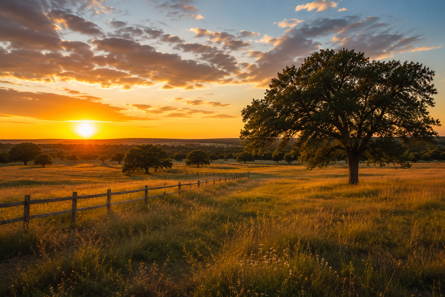 Open vacant land parcel in Tarrant County, Texas